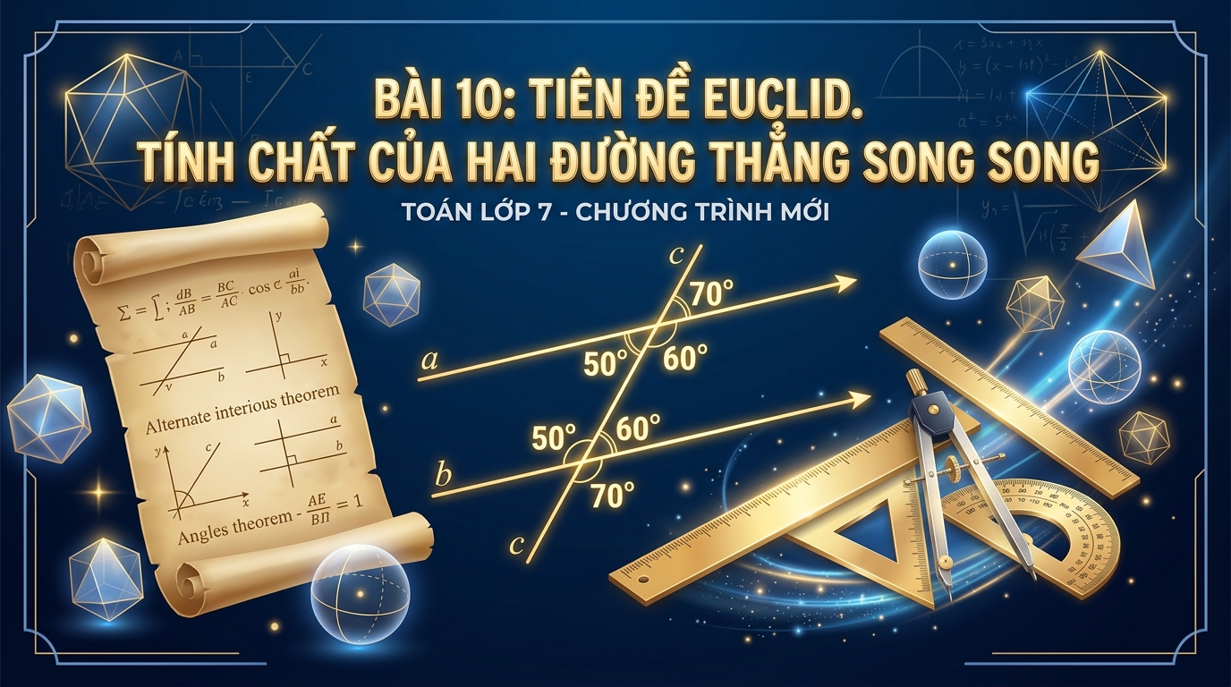 Bài 10: Tiên đề Euclid. Tính chất của hai đường thẳng song song