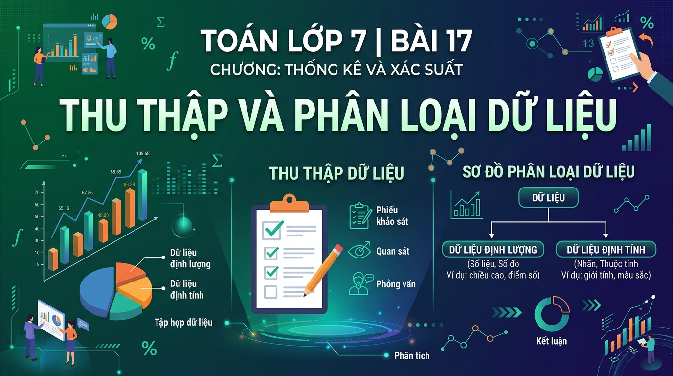 Banner Bài 17 Thu thập và phân loại dữ liệu