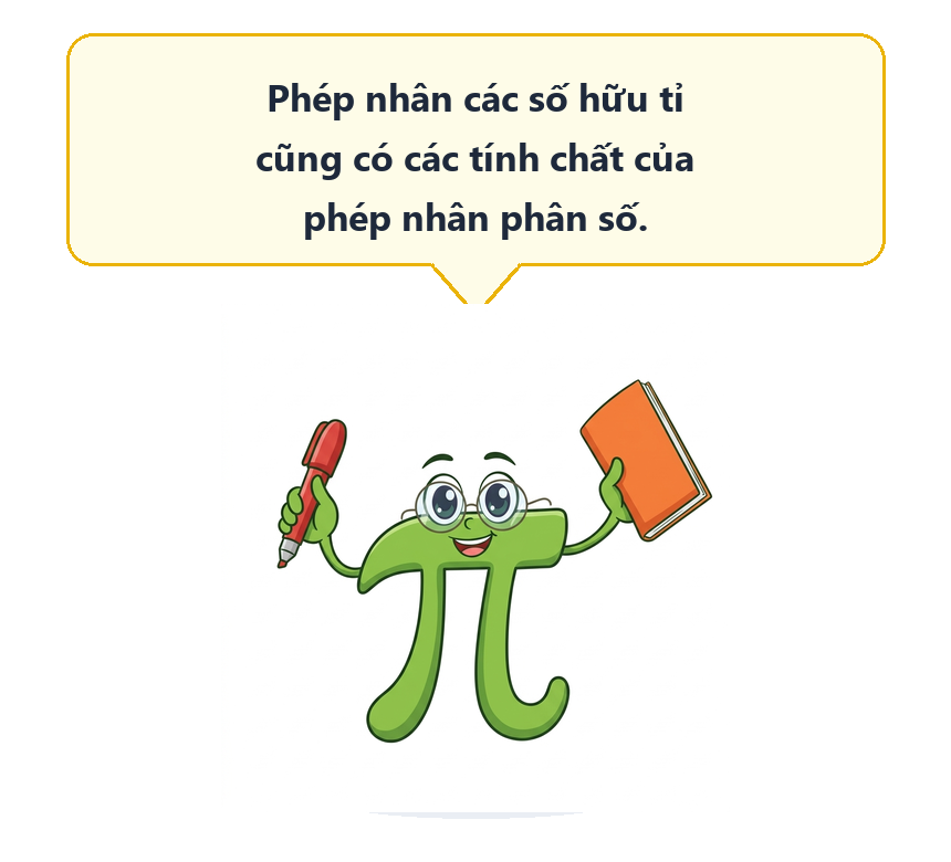 Chú Pi nhắc nhở tính chất phép nhân