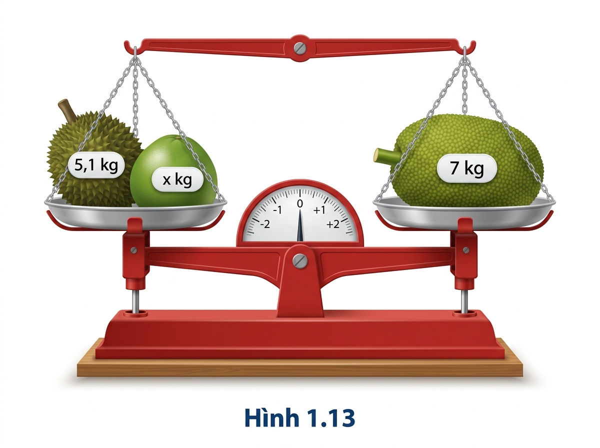 Hình 1.13 - Cân đĩa thăng bằng