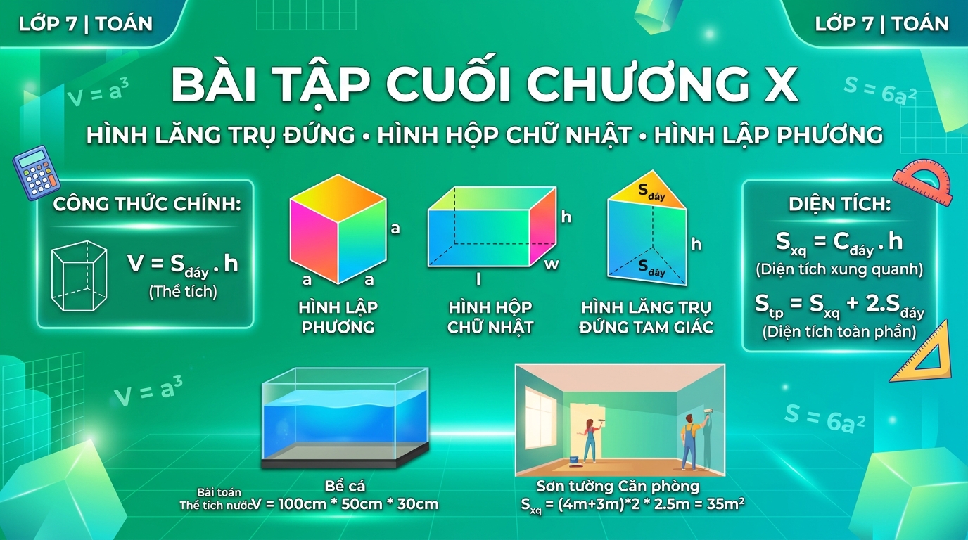 Bài tập cuối chương X