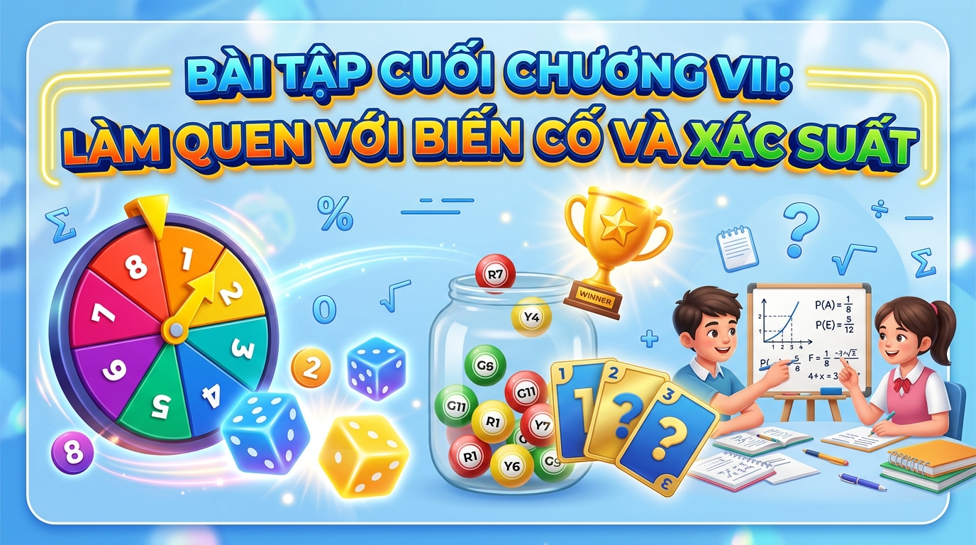 Bài tập cuối chương VIII: Làm quen với Biến cố và Xác suất