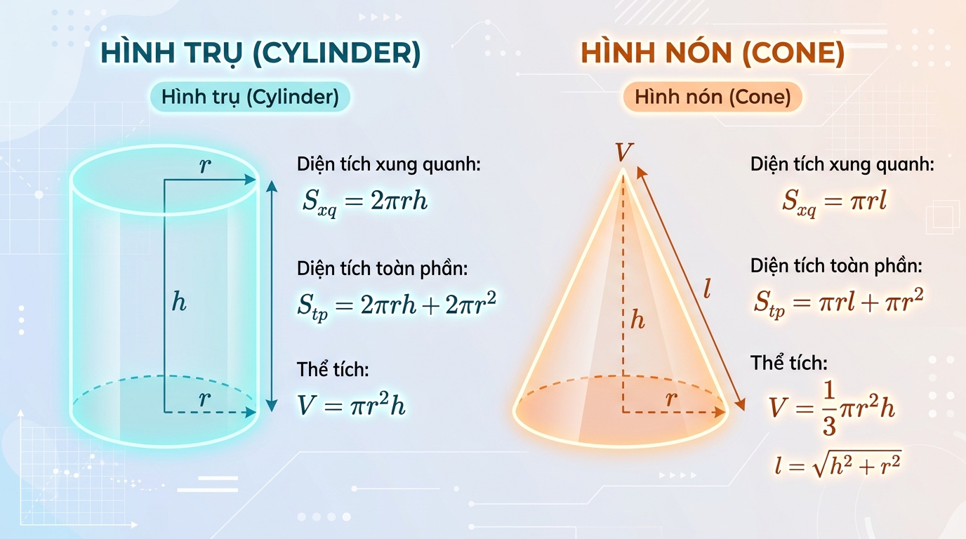 Hình trụ và hình nón