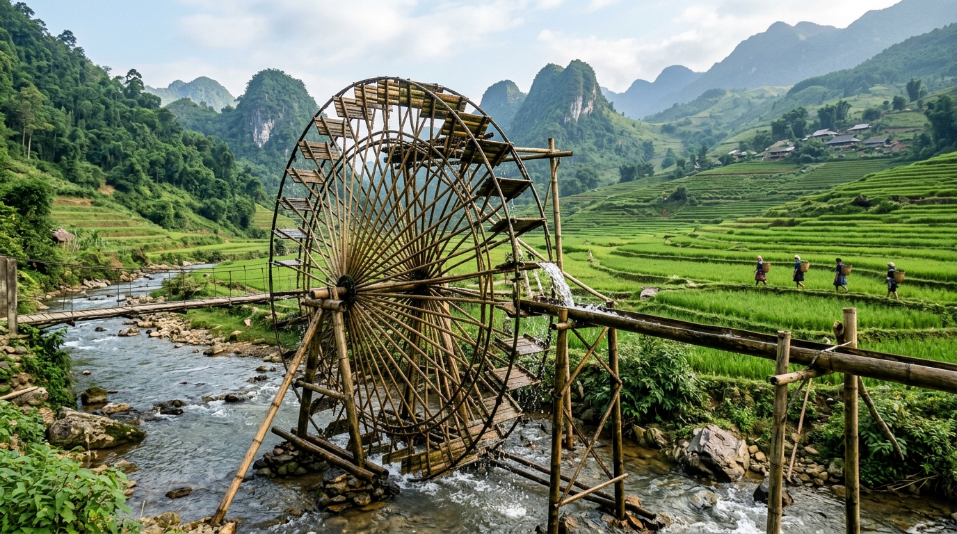 Cọn nước miền núi Tây Bắc